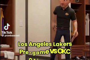 雷迪克彪哥冲突太搞了🤣美媒AI动画恶搞湖人vs雷霆